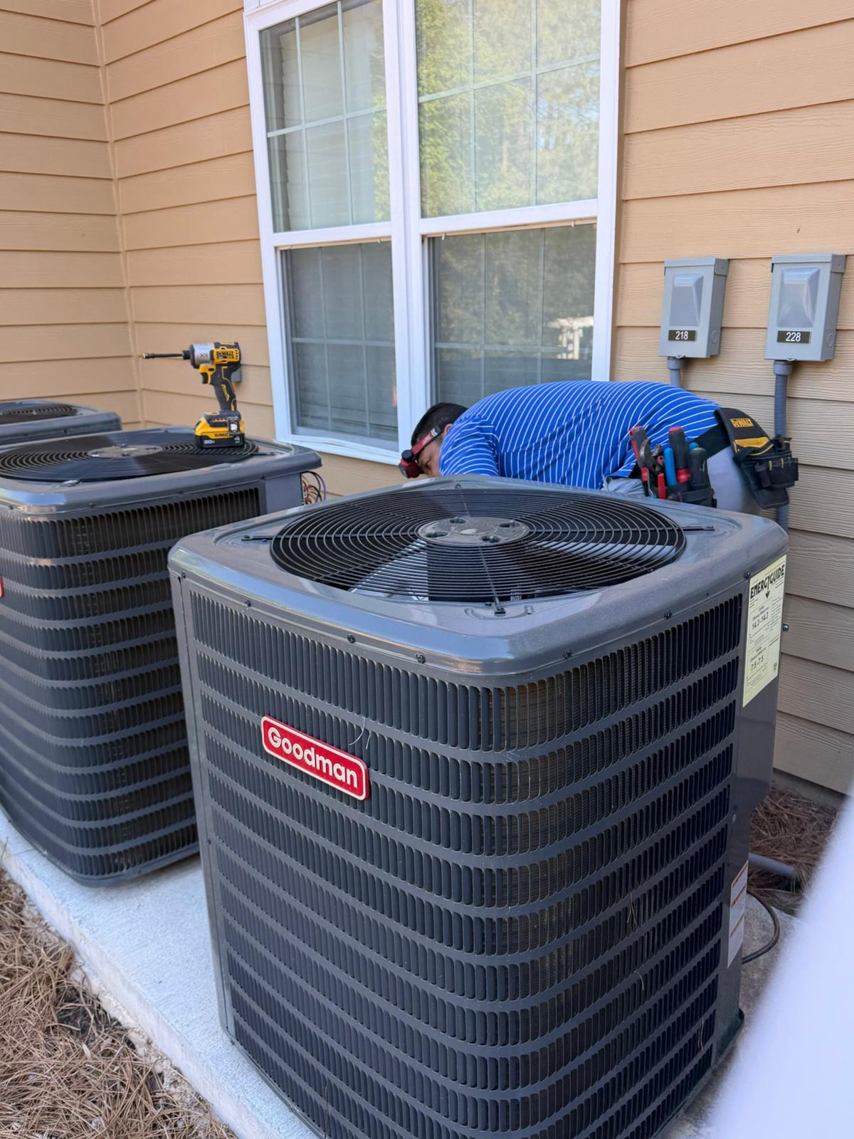 AC installation by Allgood Depot